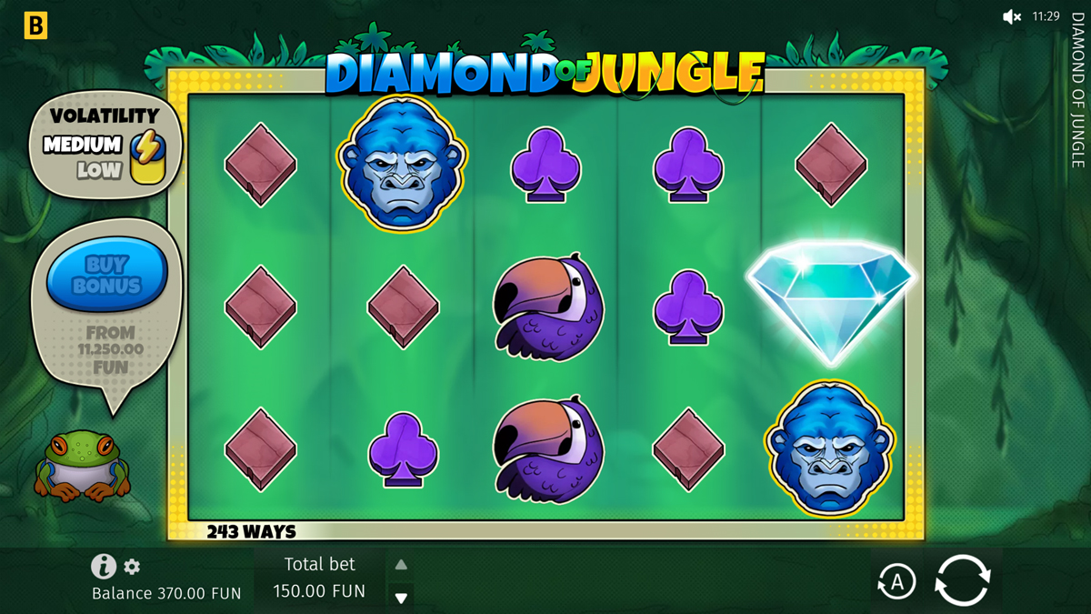 игровой процесс в Diamond Of Jungle