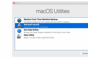 How to reinstall the Mac OS operating system on a MacBook